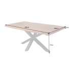 Design étkezőasztal Massive Nature 180 cm - asztallap 60mm - akác