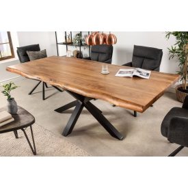   Design étkezőasztal Massive Nature 220 cm - asztallap 60mm - akác