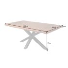 Design étkezőasztal Massive Nature 220 cm - asztallap 60mm - akác