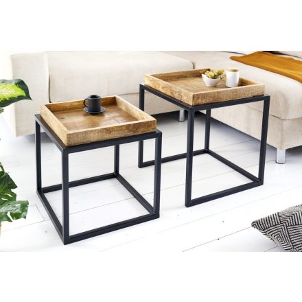 Oldalsó asztal szett Paxley 45 cm mangó - 2 részes 