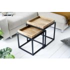 Oldalsó asztal szett Paxley 45 cm mangó - 2 részes 