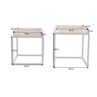 Oldalsó asztal szett Paxley 45 cm mangó - 2 részes 