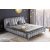 Design ágy Rotterdam 180 x 200 cm szürke bársony