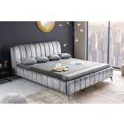 Design ágy Rotterdam 180 x 200 cm szürke bársony