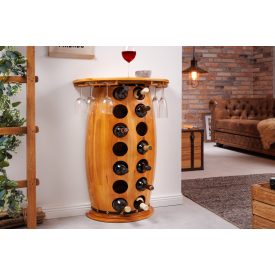 Bortartó Winebar 84 cm fenyő