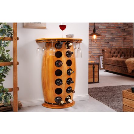 Bortartó Winebar 84 cm fenyő