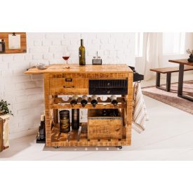 Design bárszekrény Winebar 92 cm mangó