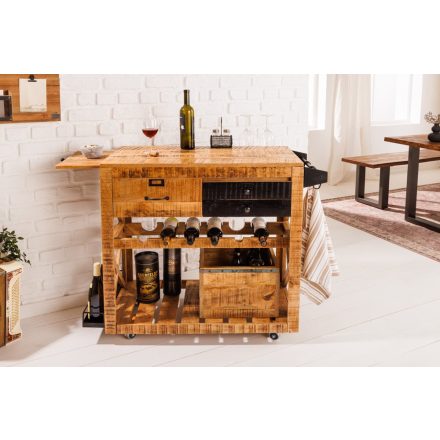 Design bárszekrény Winebar 92 cm mangó