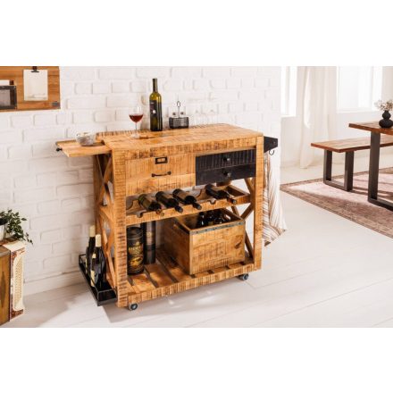 Design bárszekrény Winebar 92 cm mangó