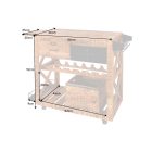 Design bárszekrény Winebar 92 cm mangó