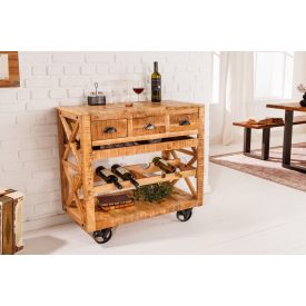 Design bárszekrény Winebar mangó