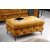 Design puff Rococo mustársárga bársony