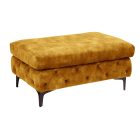 Design puff Rococo mustársárga bársony