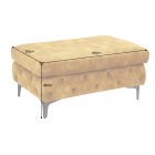 Design puff Rococo mustársárga bársony