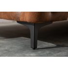 Design sarok ülőgarnitúra Rococo 275 cm antik barna - jobbos kivitel