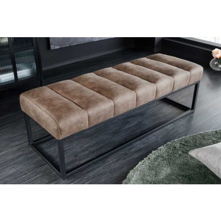 Stílusos ülőpad Halle 108 cm taupe bársony