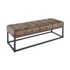 Stílusos ülőpad Halle 108 cm taupe bársony
