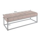Stílusos ülőpad Halle 108 cm taupe bársony