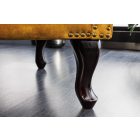 Design fotel Chesterfield mustársárga bársony