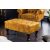 Design puff Chesterfield mustársárga bársony