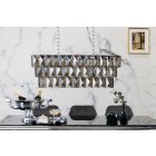 Design csillár Gadiel 88 cm szürke