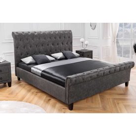 Design ágy Viviano 160 x 200 cm sötétszürke