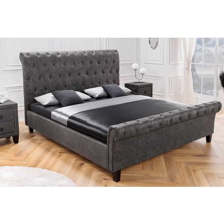 Design ágy Viviano 160 x 200 cm sötétszürke