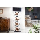 Állólámpa Factor 147 cm fekete - akác 