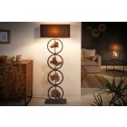 Állólámpa Factor 147 cm fekete - akác 