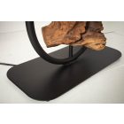 Állólámpa Factor 147 cm fekete - akác 