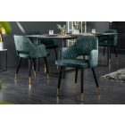 Design szék Laney petrol bársony