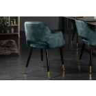 Design szék Laney petrol bársony