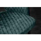 Design szék Laney petrol bársony