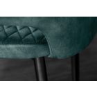 Design szék Laney petrol bársony