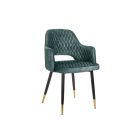 Design szék Laney petrol bársony