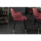 Design szék Laney piros bársony 