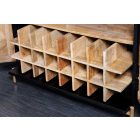 Design bárszekrény Fernanda 141 cm fekete mangó