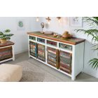 Design komód Jacktar 160 cm fehér mangó