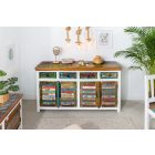 Design komód Jacktar 160 cm fehér mangó