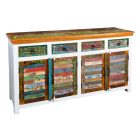 Design komód Jacktar 160 cm fehér mangó