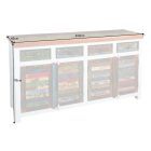 Design komód Jacktar 160 cm fehér mangó