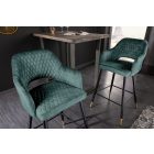 Design bárszék Laney petrol bársony