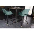 Design bárszék Laney petrol bársony