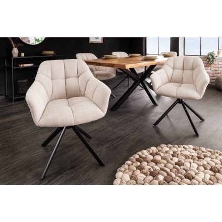 Design forgószék Vallerina pezsgő