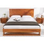 Design ágy Shayla 180 x 200 cm barna mangó