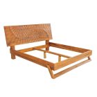 Design ágy Shayla 180 x 200 cm barna mangó