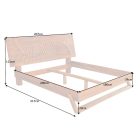 Design ágy Shayla 180 x 200 cm barna mangó