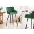 Design bárszék Kiara smaragd bársony