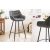 Design bárszék Kiara szürke bársony