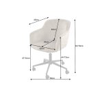 Design irodai szék Natasha pezsgő bársony